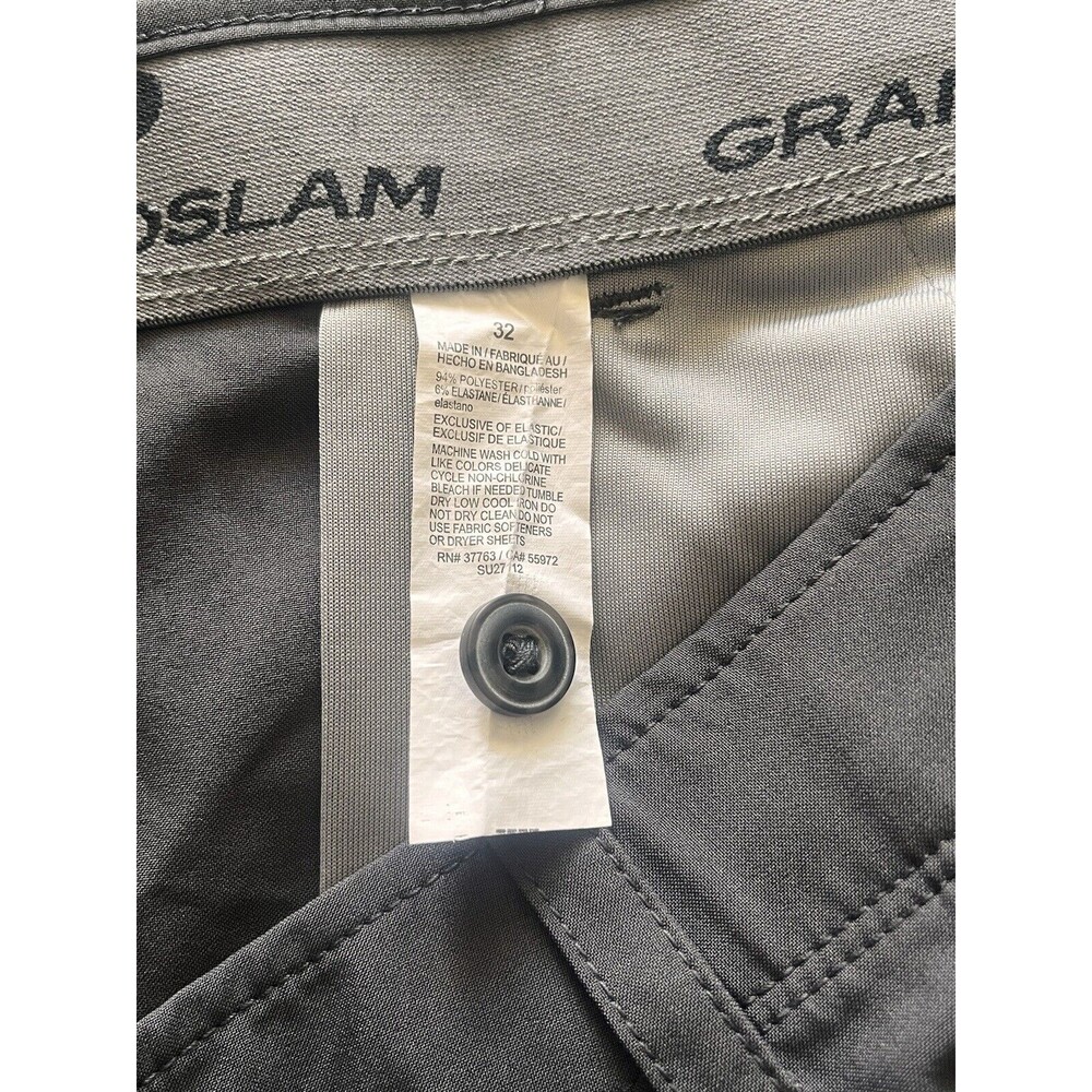 Grand Slam Performance Golf Shorts Mens 32 Gray Stretch Lightweight Athleisure - Picture 3 of 5